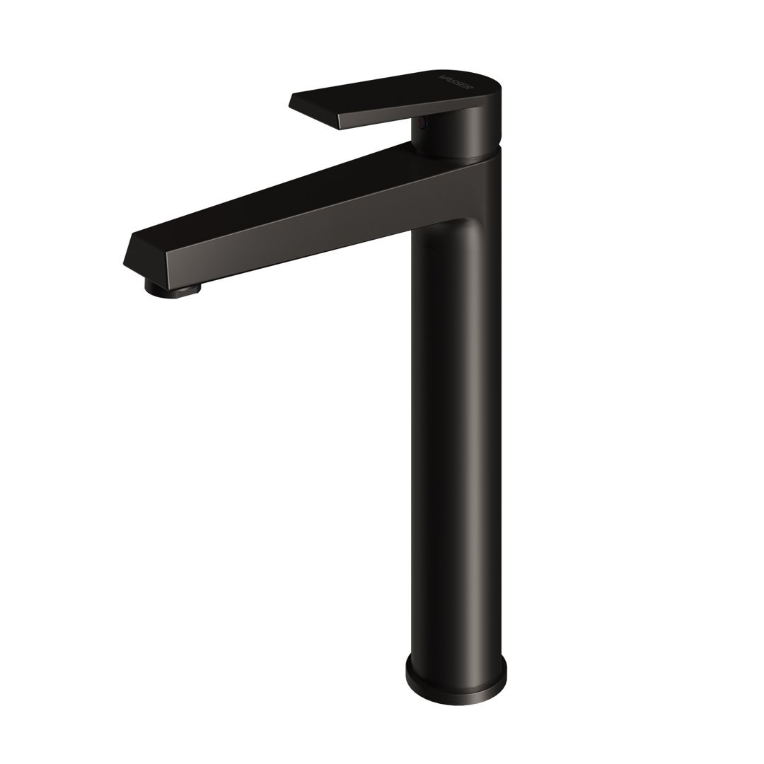 ZAFIRO JGO MONOCOMANDO ALTO LAVATORIO NEGRO